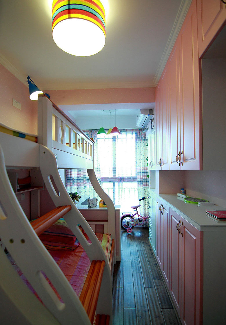 儿童房,其它,田园,粉色