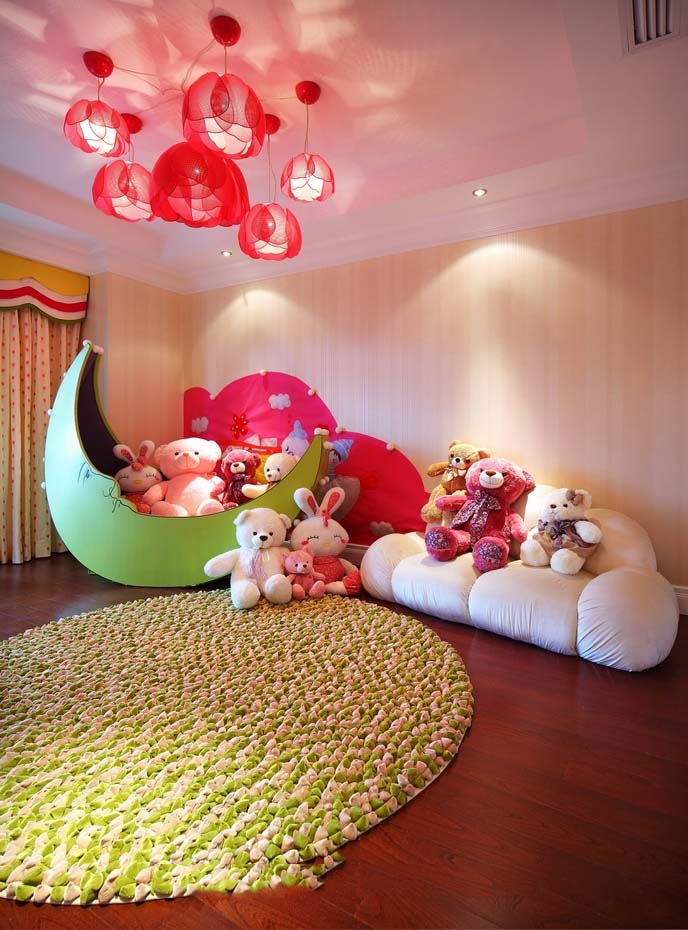 儿童房,其它,东南亚,粉色