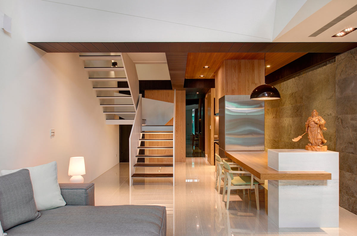现代简约复式室内楼梯设计装修图