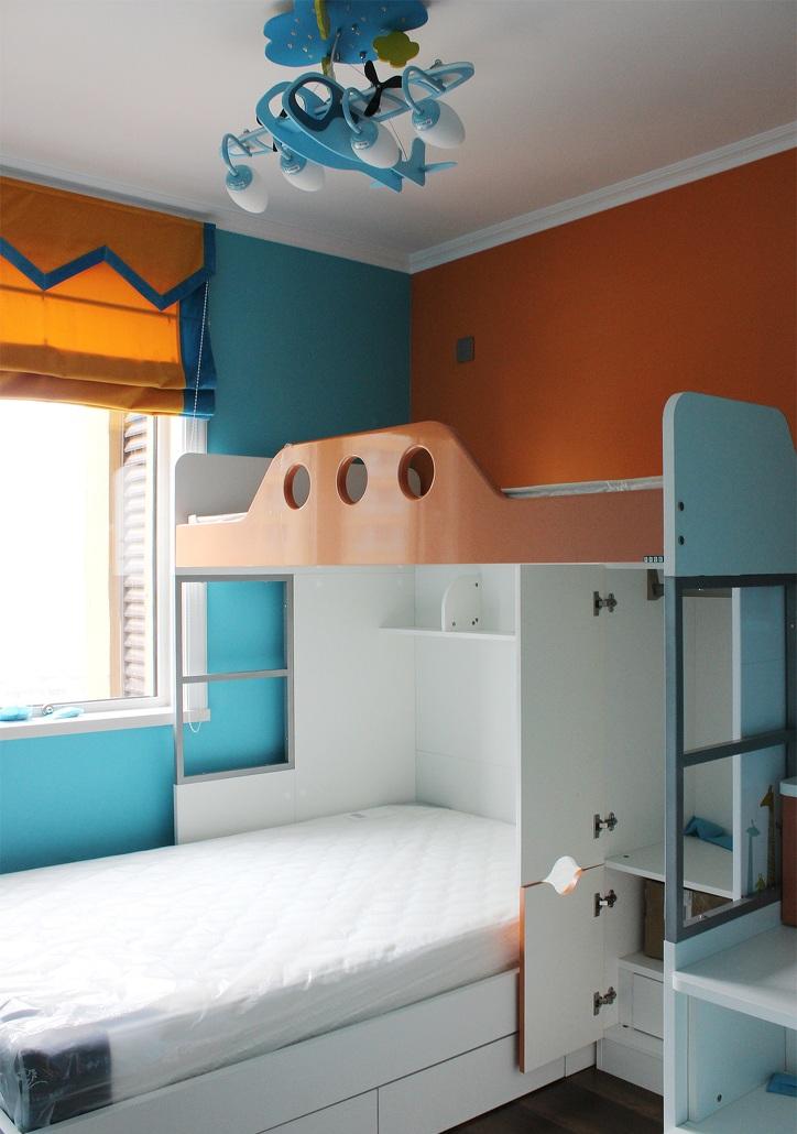 活泼撞色现代创意家装儿童房欣赏