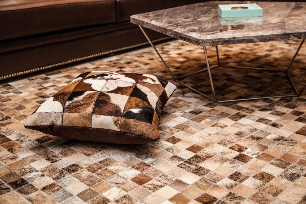 欧式豪华装修设计风格室内马毛皮地毯效果图