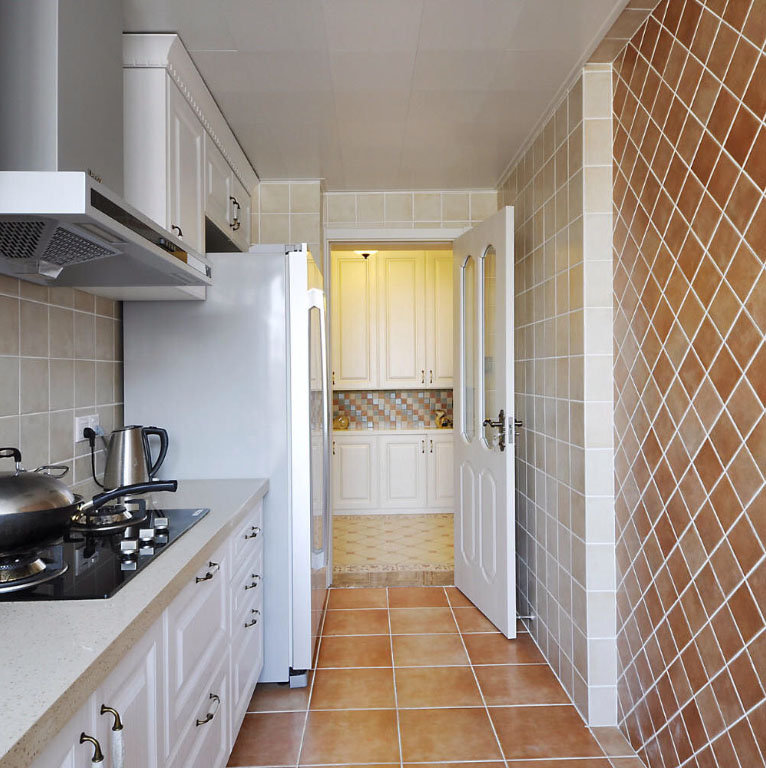 现代美式瓷砖混搭厨房