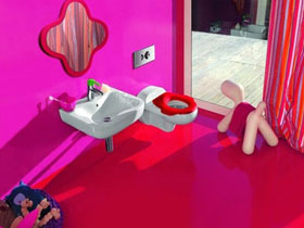 色彩缤纷盥洗室 童趣mini卫浴间