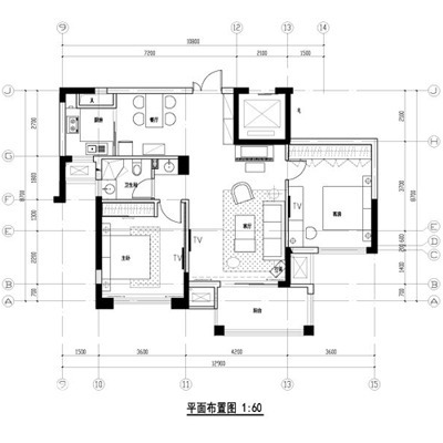 漂亮老婆17万清包装102平两室两厅美家