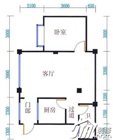 花海布艺 清纯MM4万装田园一居室