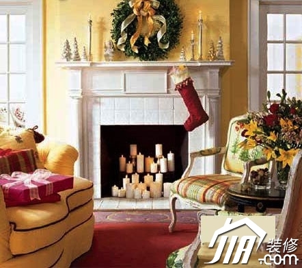 巧用小配饰 让客厅过个浪漫圣诞节