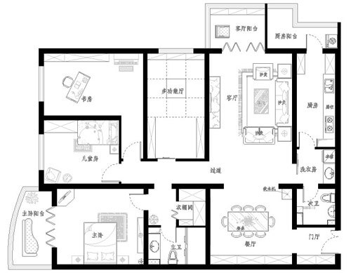 120平田园家居 浪漫温馨随心舞