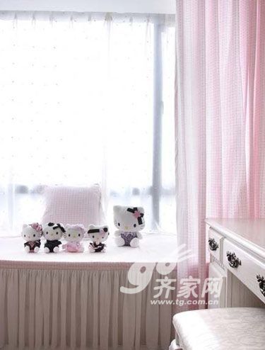 Hello Kitty无处不见 100平米二手房华丽变身