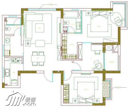 因爱而暖 113平简约宜家风省钱婚房 