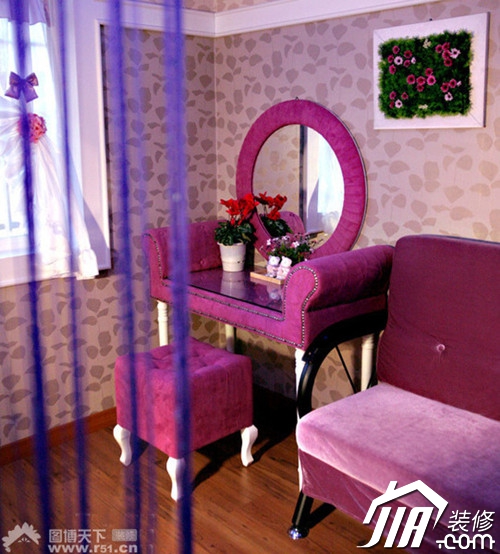 50平小房 紫色华丽梦幻家园的变身记