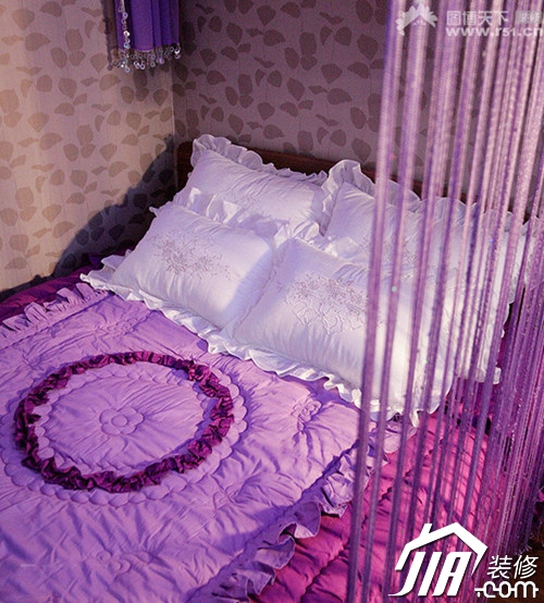 50平小房 紫色华丽梦幻家园的变身记