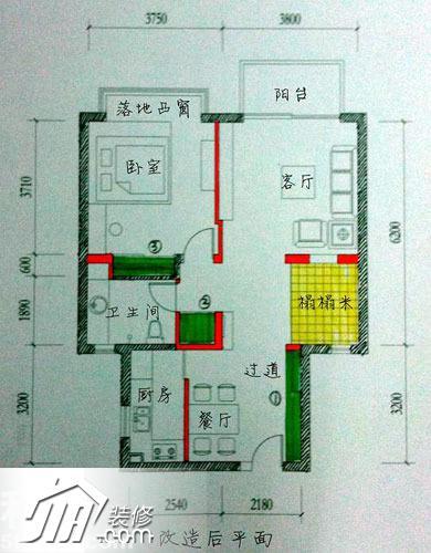 宜家+禅风 80后个性男自己打造67平时尚家