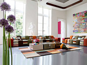 客厅启示沙发艺术 法国浪漫各异打造