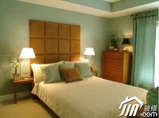 混搭风格公寓简洁富裕型卧室床图片