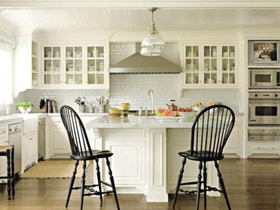 46款现代与复古的完美结合岛式厨房样板间