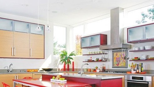 超小户型厨房色彩提案 自带情调