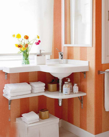 6种小户型卫浴间收纳方法