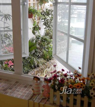 温暖田园75平 清爽风韵绿植里来0