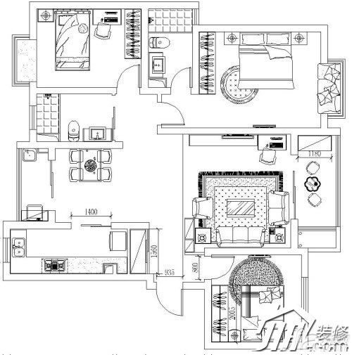 8W轻松打造3房2厅