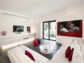 连贯空间 罗马时尚三居室公寓设计