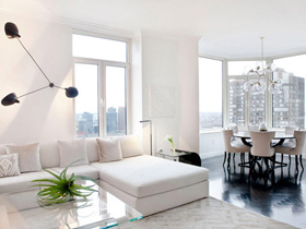 白色“净土” 简约优雅顶层公寓设计