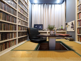 几款书房巧妙设计  榻榻米装修效果图
