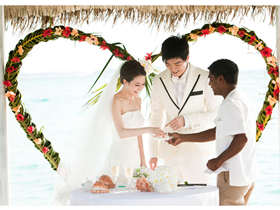 马尔代夫酒店婚礼 感受宁静浪漫海岛