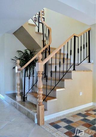 混搭风格复式140平米以上楼梯设计