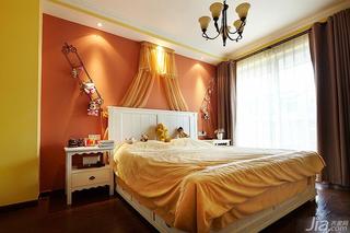 地中海风格复式20万以上卧室卧室背景墙床图片