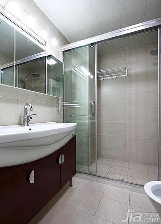 简约风格三居室100平米卫生间洗手台图片