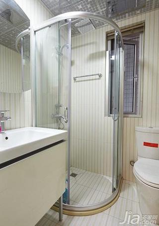 现代简约风格三居室20万以上卫生间淋浴房定做
