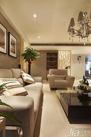 现代简约风格四房140平米以上沙发背景墙沙发效果图