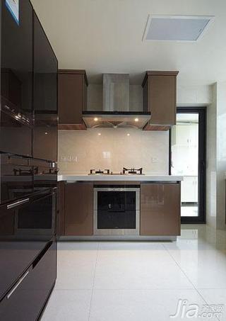 现代简约风格四房140平米以上厨房橱柜图片