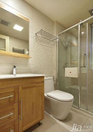 现代简约风格四房140平米以上卫生间洗手台效果图