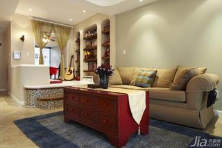 地中海风格二居室140平米以上客厅沙发效果图
