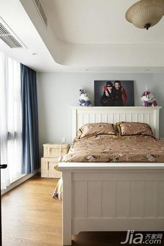 地中海风格二居室140平米以上卧室床图片