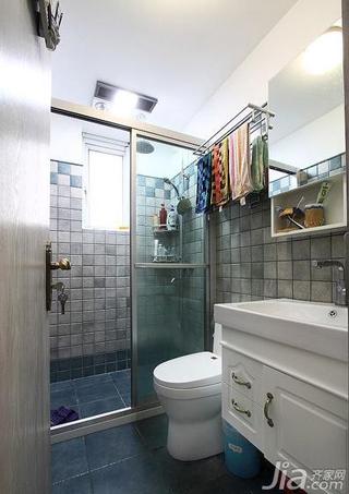 地中海风格二居室80平米卫生间淋浴房设计