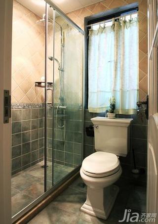 田园风格三居室120平米卫生间淋浴房定做