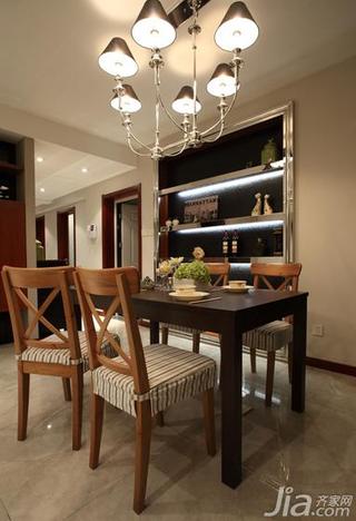 中式风格三居室130平米餐厅餐桌效果图