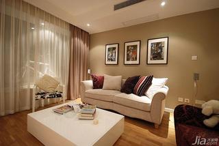 现代简约风格三居室20万以上客厅沙发效果图