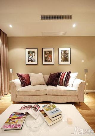 现代简约风格三居室20万以上沙发图片
