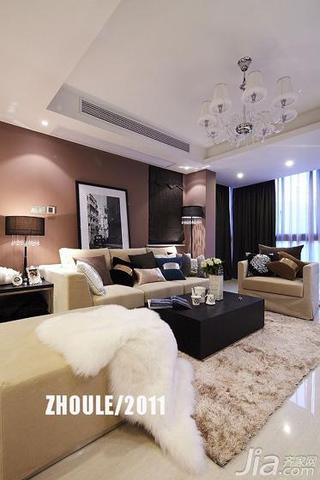 新古典风格复式140平米以上客厅沙发背景墙设计