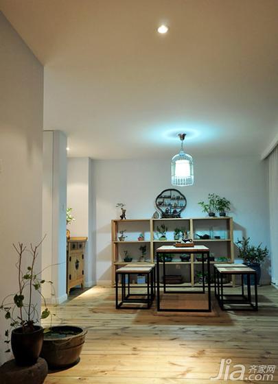 ,三居室装修,140平米以上装修,中式风格,餐厅,餐桌,灯具