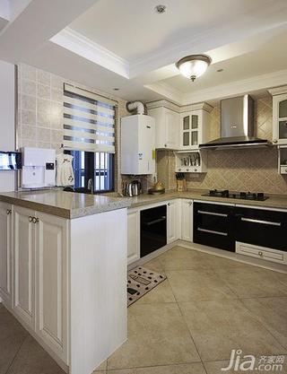 美式风格复式140平米以上厨房橱柜图片