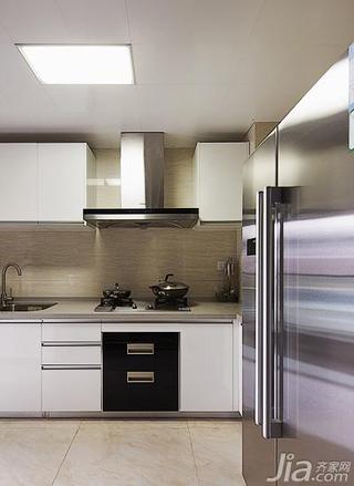 新古典风格三居室白色140平米以上厨房吊顶设计图纸