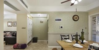 美式风格三居室140平米以上餐厅壁纸图片