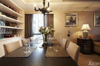 新古典风格三居室140平米以上餐厅餐桌图片