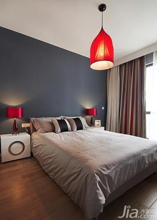 新古典风格三居室红色140平米以上卧室灯具图片