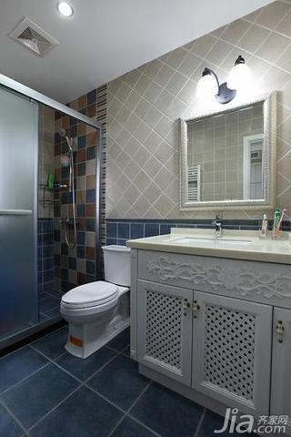 美式风格别墅140平米以上卫生间洗手台图片