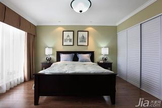 美式风格别墅140平米以上卧室床图片